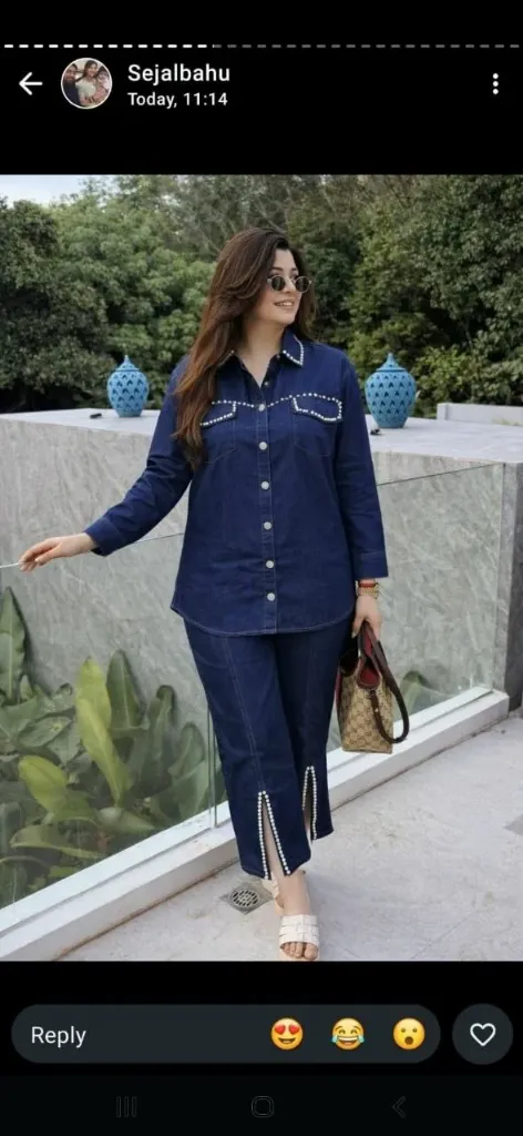 woman dress (denim blue, 46)