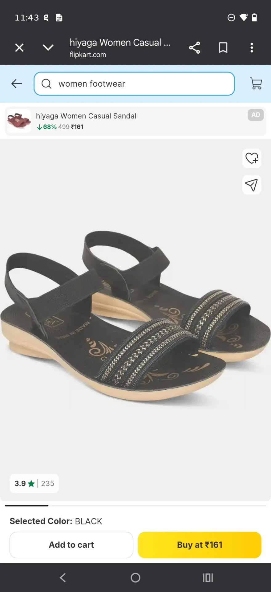 woman foot wear